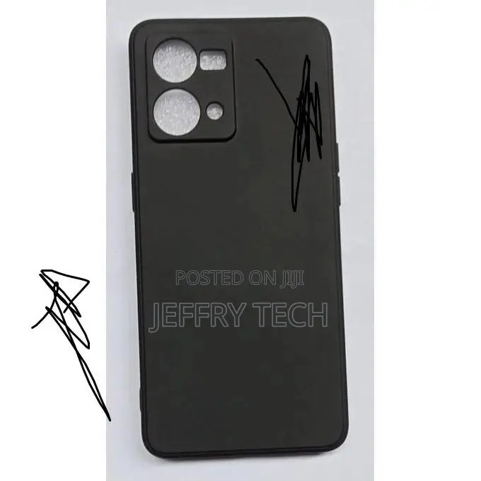 Oppo Reno 7 Silicon Back Cover Case - Black