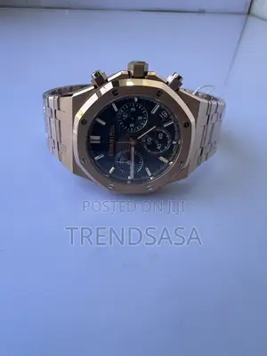 Audemars Piguet Royal Oak Rosegold Chronograph Black Dial Watch