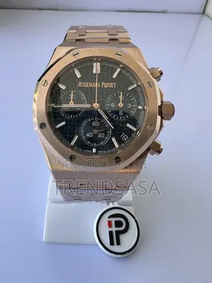 Audemars Piguet Royal Oak Rosegold Chronograph Black Dial Watch