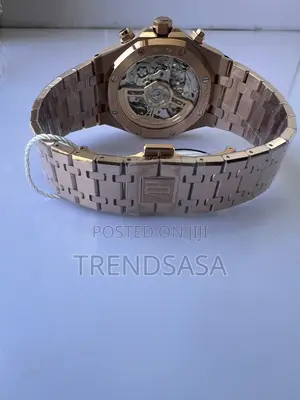 Audemars Piguet Royal Oak Rosegold Chronograph Black Dial Watch