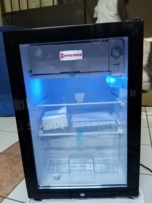 Premier Glass Door Showcase Mini Refrigerator