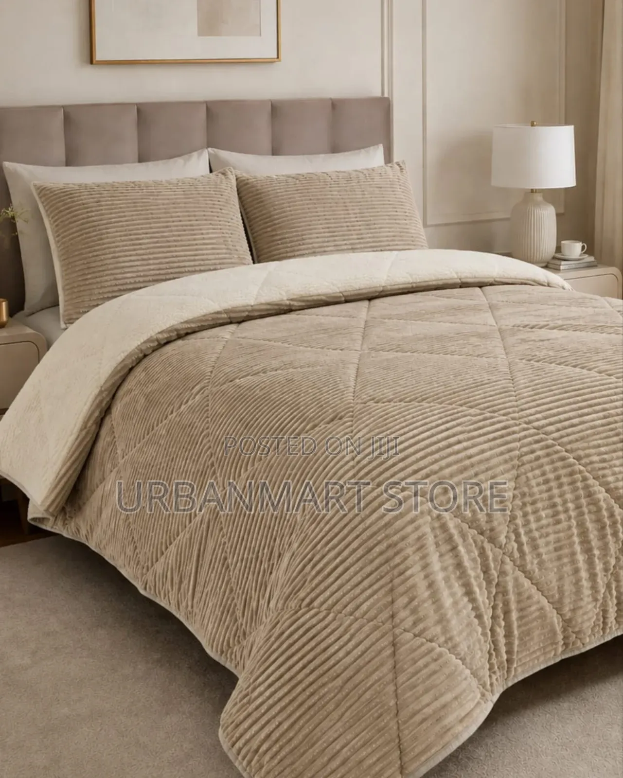 1. Plain Velvet Woolen Duvet 7×8 Ft