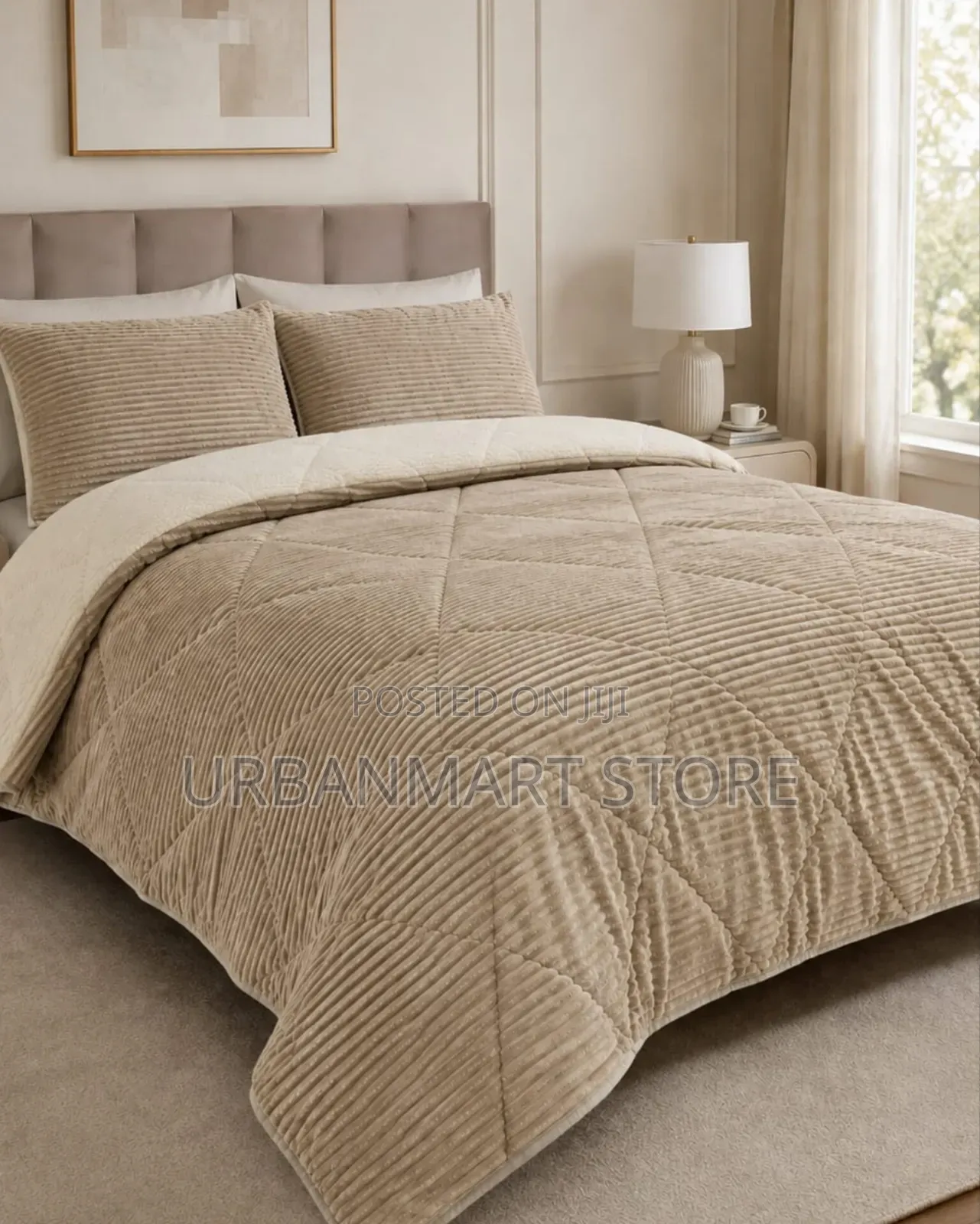 1. Plain Velvet Woolen Duvet 7×8 Ft