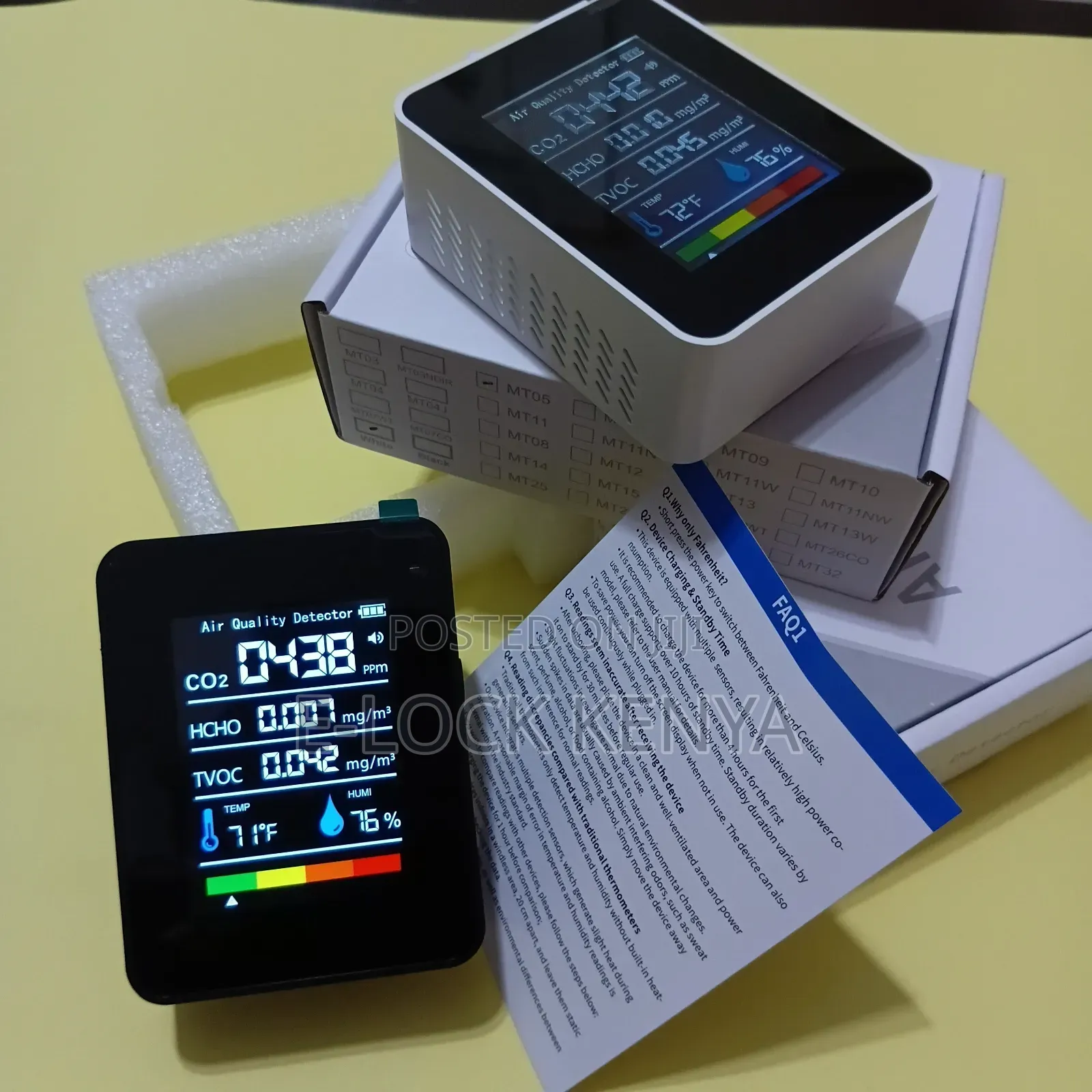 Co2 Temperature Air Detector