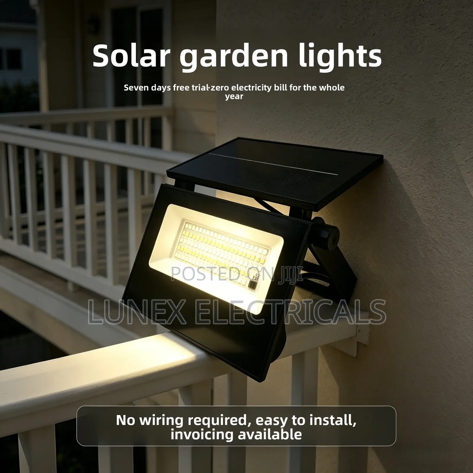 Landscape Balcony Home Use Solar Lamp Wireless Waterproof
