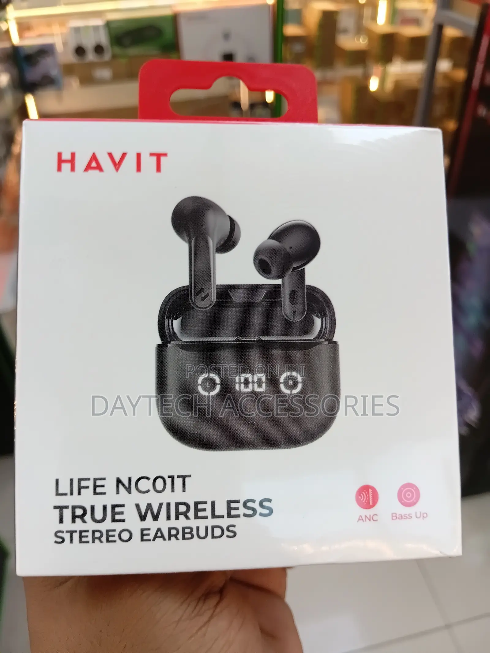 Havit TW984 ANC True Wireless Stereo Earbuds - Black