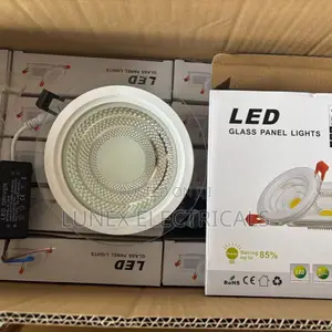 Ceiling Light Recessed Lamps 110v-265v 3 Color Glass Panel