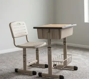 Height Adjustable Kids Study Set : Children’s Study. Table With Chair