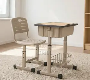 Height Adjustable Kids Study Set : Children’s Study. Table With Chair