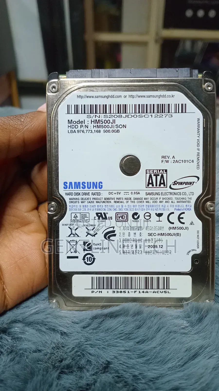 Samsung Internal Hard Drive 500 Gb