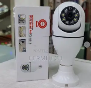 Wireless WiFi Smart Bulb PTZ Camera – 360° Indoor Security Camera