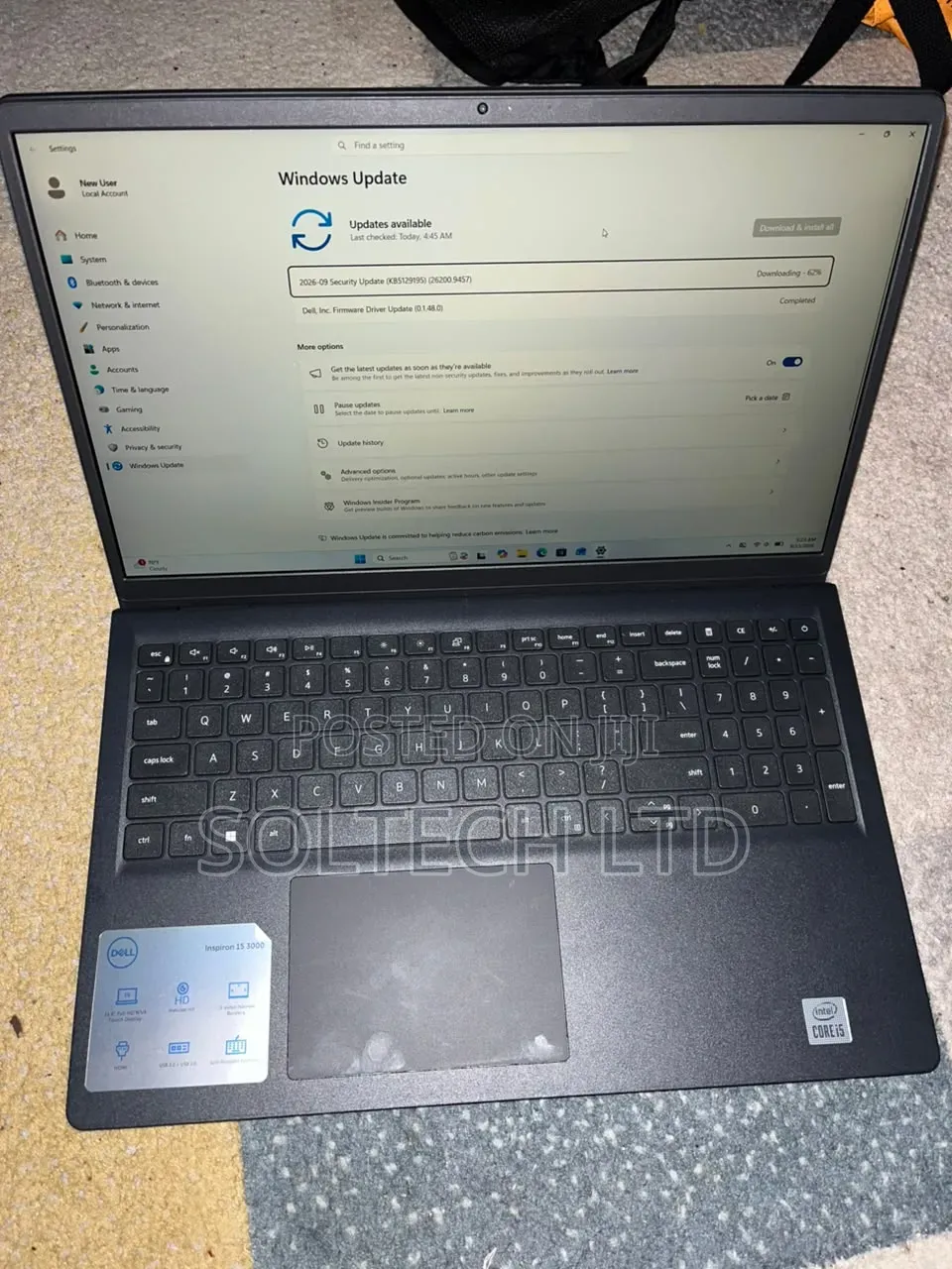 Laptop Dell Inspiron 15 3511 8GB Intel Core i5 SSD 256GB
