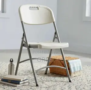 Office Chair : White Foldable Plastic Camping Chair