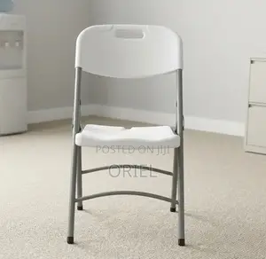 Office Chair : White Foldable Plastic Camping Chair