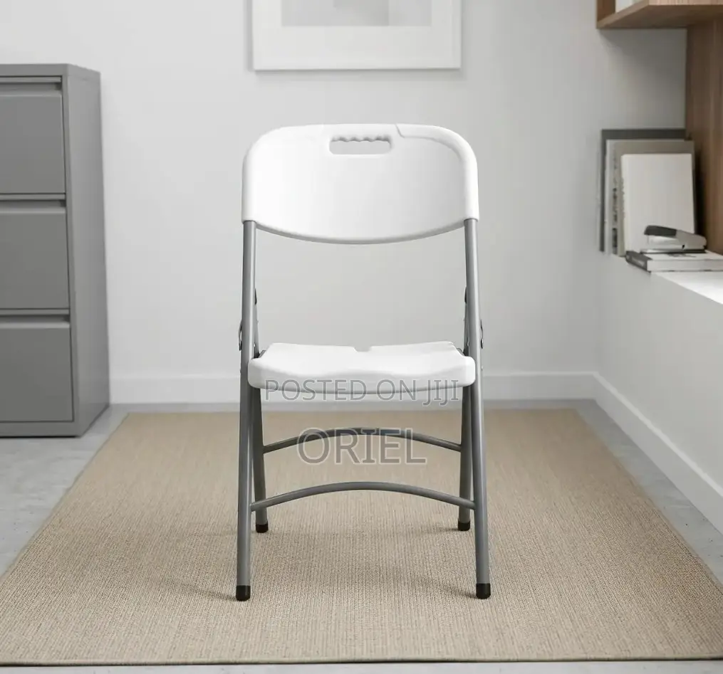 Office Chair : White Foldable Plastic Camping Chair