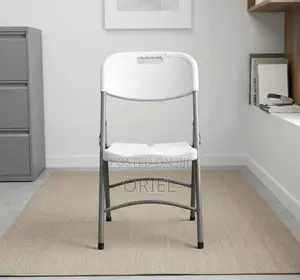 Office Chair : White Foldable Plastic Camping Chair