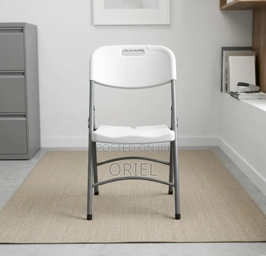 Office Chair : White Foldable Plastic Camping Chair