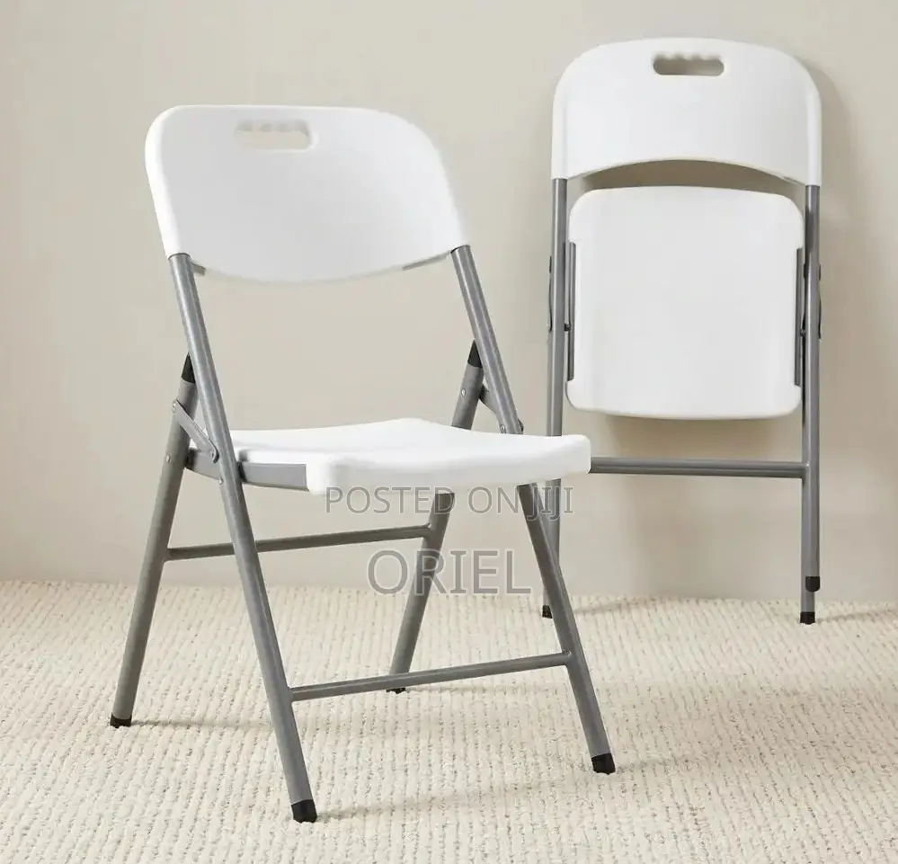 Office Chair : White Foldable Plastic Camping Chair