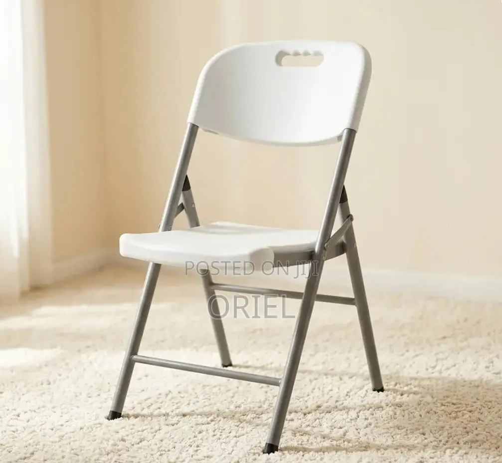 Office Chair : White Foldable Plastic Camping Chair