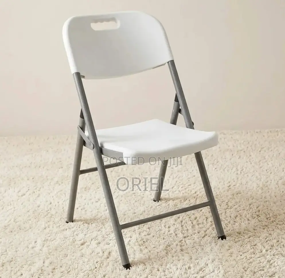 Office Chair : White Foldable Plastic Camping Chair