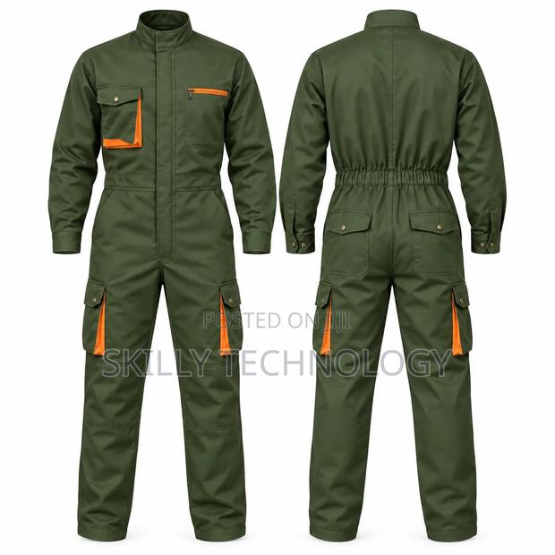 Jungle Green Cargo Overall - thumbnail 2