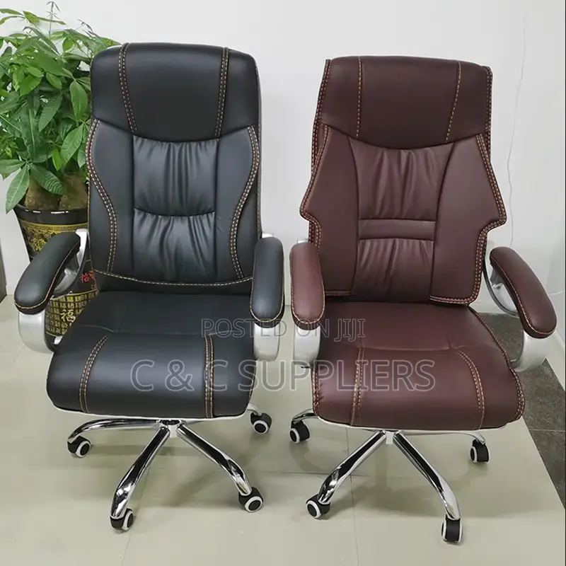 Leather Adjustable Swivel Office Chair