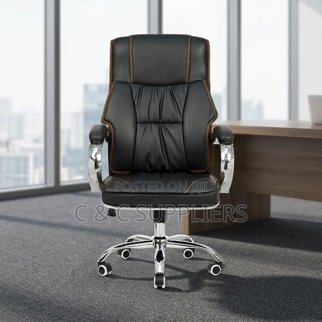 Leather Adjustable Swivel Office Chair