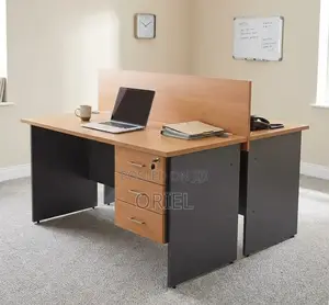 Office Workstation : 2-Seater Locally Made Staff Workstation