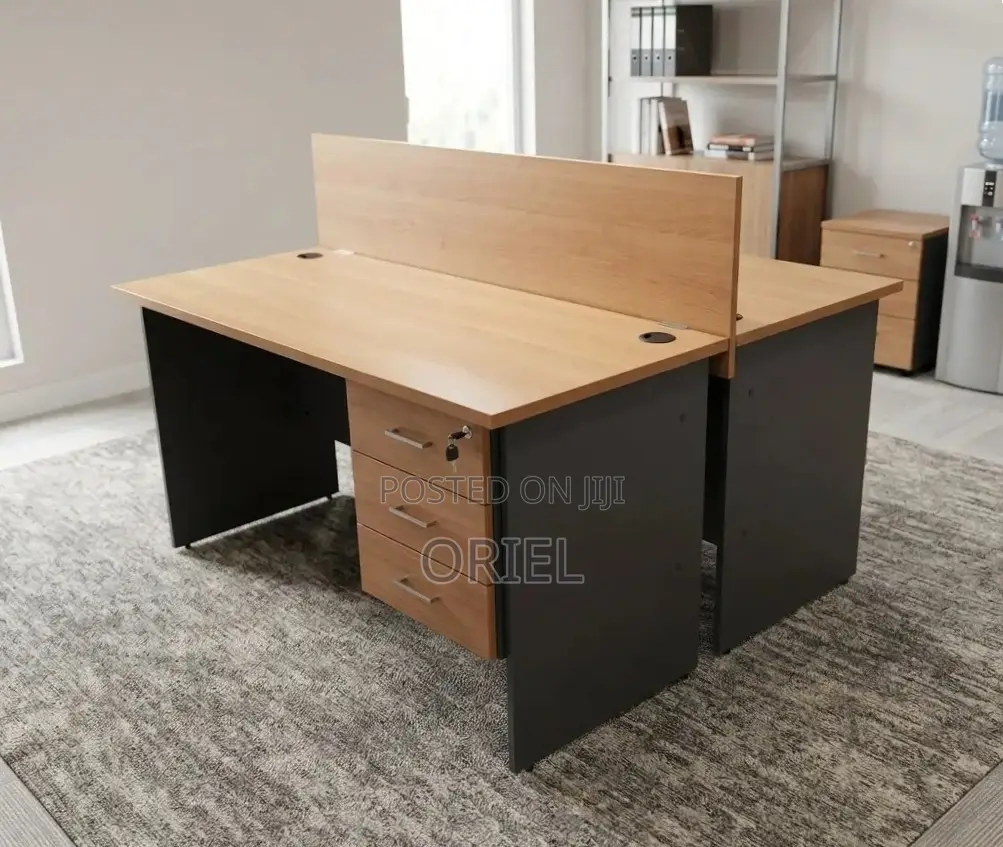 Office Workstation : 2-Seater Locally Made Staff Workstation