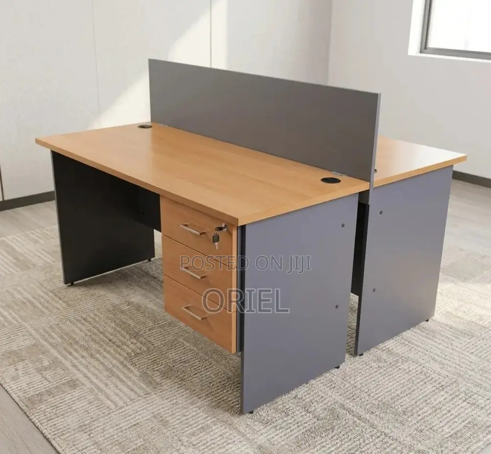 Office Workstation : 2-Seater Locally Made Staff Workstation