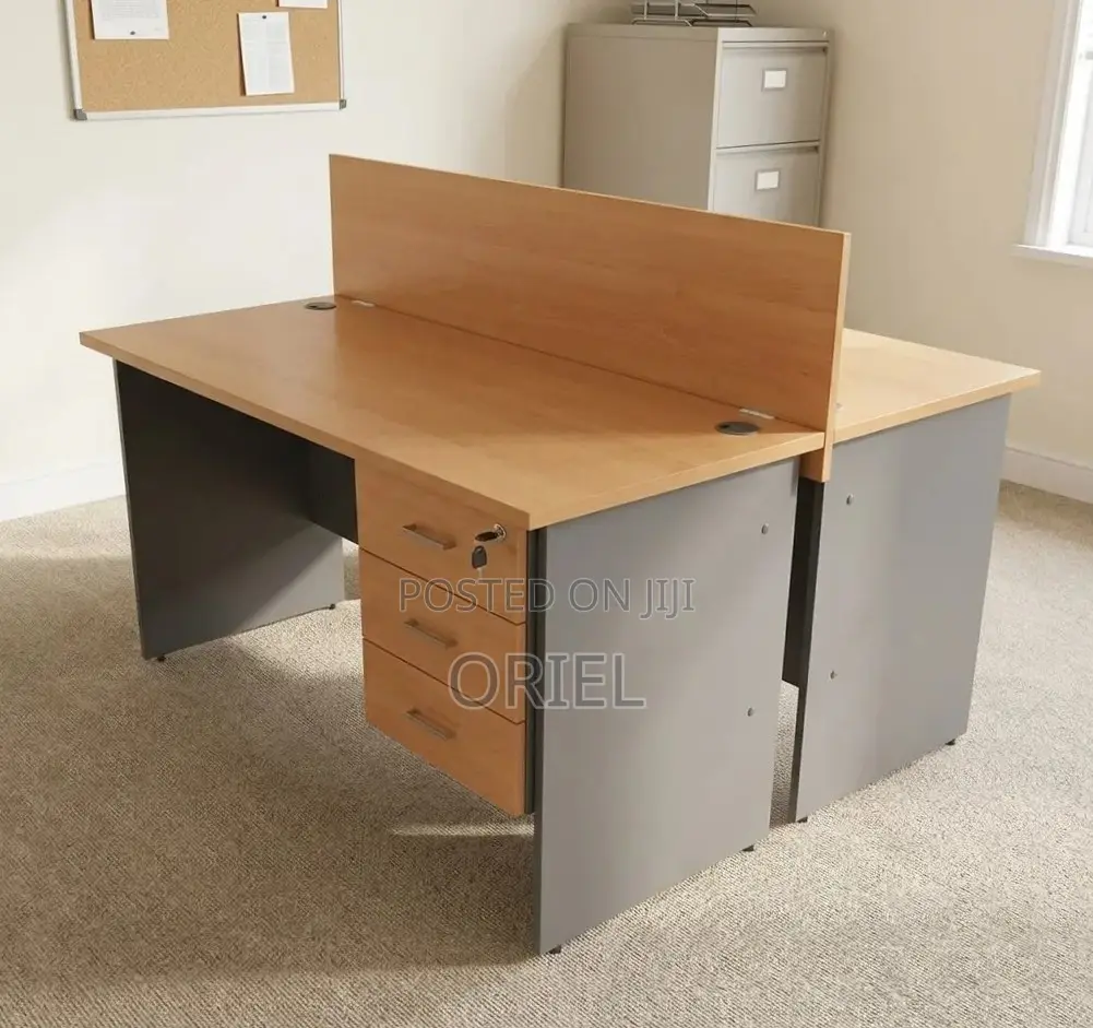 Office Workstation : 2-Seater Locally Made Staff Workstation