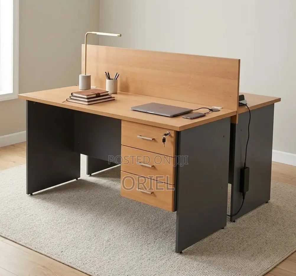Office Workstation : 2-Seater Locally Made Staff Workstation