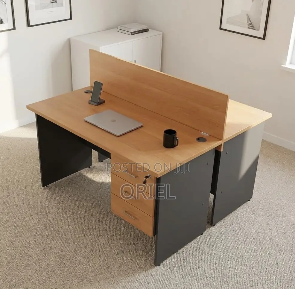 Office Workstation : 2-Seater Locally Made Staff Workstation