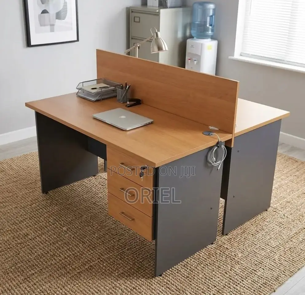 Office Workstation : 2-Seater Locally Made Staff Workstation