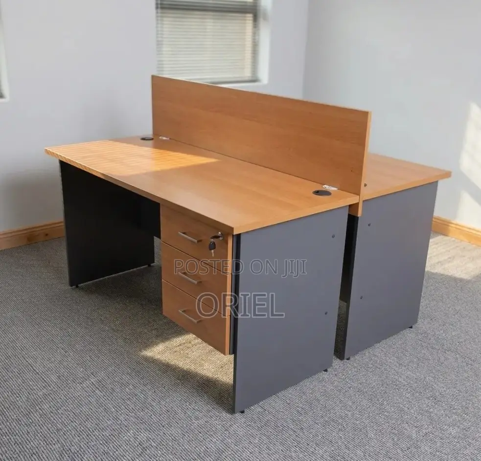 Office Workstation : 2-Seater Locally Made Staff Workstation