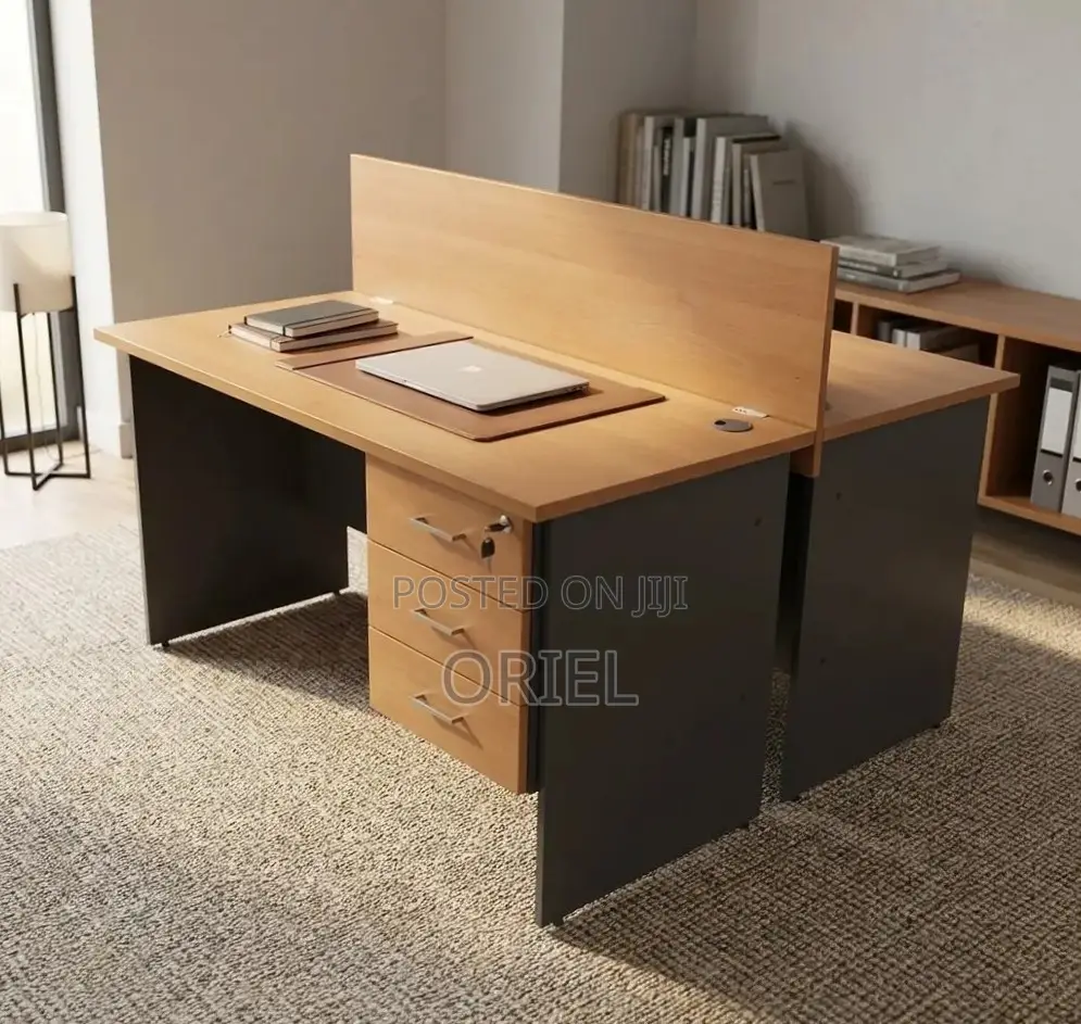 Office Workstation : 2-Seater Locally Made Staff Workstation