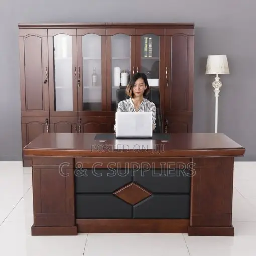 Office Advanced Mahogany Boss Table-1600mm