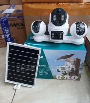 4G V380 Pro 4 Lens CCTV Camera – Solar Powered Outdoor PTZ