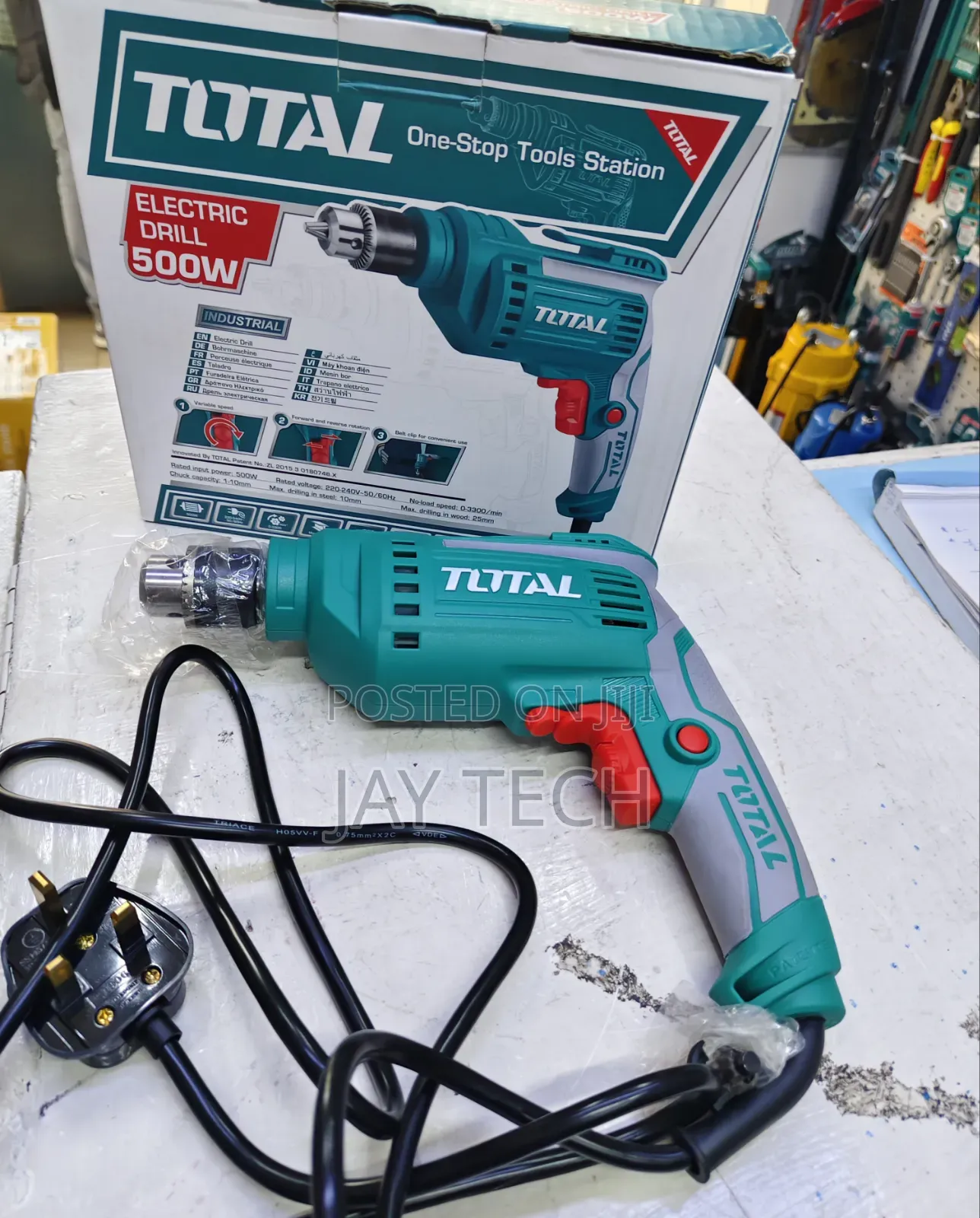 Total 500W 10mm Electric Drill (Brand New)