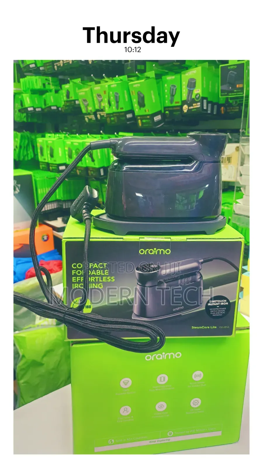 Oraimo 2 in 1 Steamcore Lite Steam and Iron