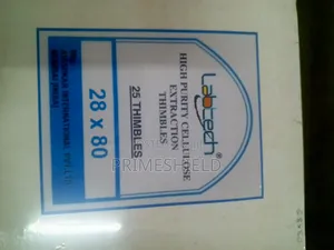 High Purity Cellulose Extraction Thimbles – Multiple Sizes Available