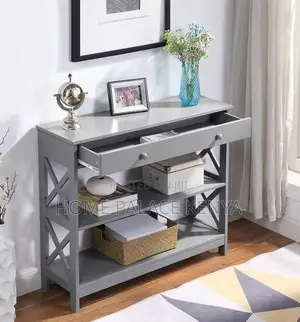 Console Table; Contemporary Wood Console Table for Living Room