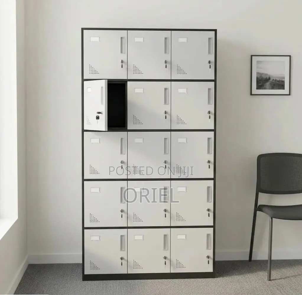 Office Cabinet : 15-Compartment Office Locker.