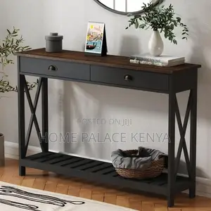 Console Table; Contemporary Wood Console Table for Living Room