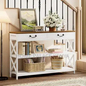 Console Table; Contemporary Wood Console Table for Living Room