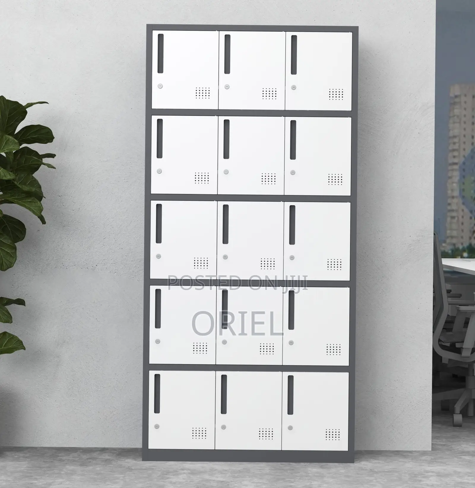 Office Cabinet : 15-Compartment Office Locker.