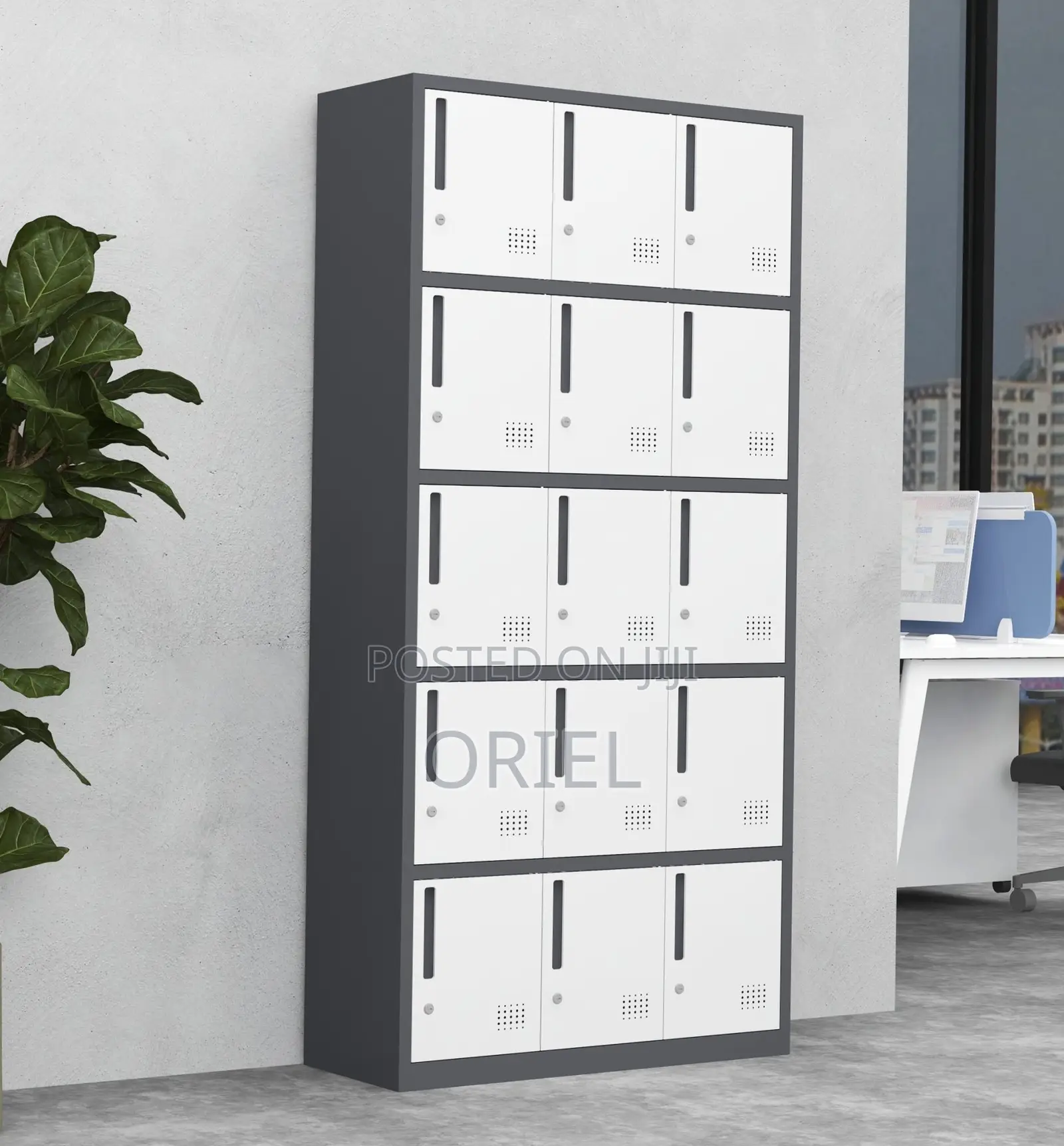 Office Cabinet : 15-Compartment Office Locker.