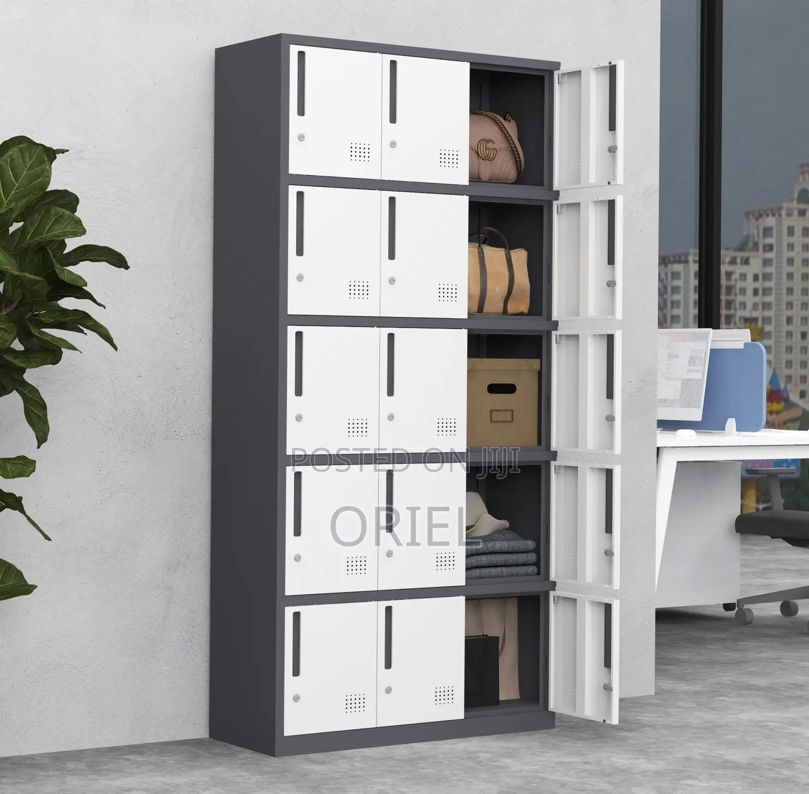 Office Cabinet : 15-Compartment Office Locker.