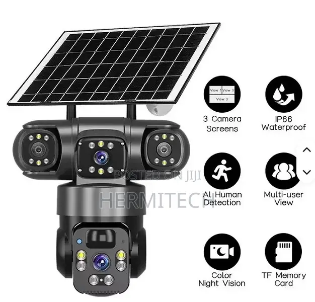4G Smart PTZ Camera With 360° View – Outdoor Security Monitoring