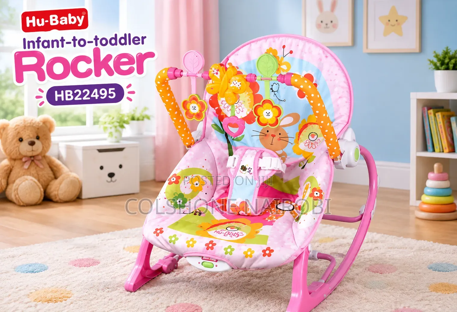 Hu-Baby Infant-to-Toddler Rocker